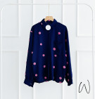 CAROLYN TOP / KEMEJA POLKA TIMBUL