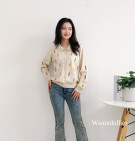 CARROT KNIT TOP / ATASAN KNIT KERAH BORDIR CARROT