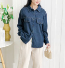 CHELIA DENIM SHIRT / KEMEJA DENIM WANITA