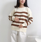 CLASSIA KNIT SWEATER / SWEATER KNIT STRIPES