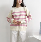 CLASSIA KNIT SWEATER / SWEATER KNIT STRIPES