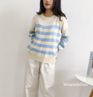 CLASSIA KNIT SWEATER / SWEATER KNIT STRIPES