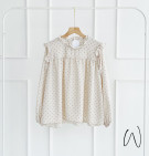 CLENA POLKA TOP / ATASAN BLOUSE