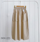 CLODY SKIRT / ROK LINEN WANITA MODEL CARGO