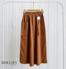 CLODY SKIRT / ROK LINEN WANITA MODEL CARGO