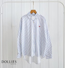 DEFOLA SHIRT / KEMEJA SALUR BORDIR PITA