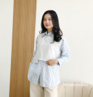 DEFTA SHIRT / ATASAN KEMEJA WANITA MIX VEST