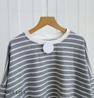 DERTA STRIPES BLOUSE / BLOUSE KAOS OVERSIZE