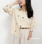 DONA SHIRT / ATASAN KEMEJA BORDIR IMPORT