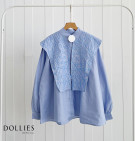 DOSMA SHIRT / ATASAN KAMUT LINEN KERAH BORDIT TIBUL