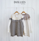 EDLYN BLOUSE / ATASAN KAOS MOTIF GARIS