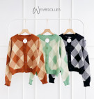 EIRA KNIT OUTER / CARDIGAN MOTIF SQUARE