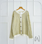 ELSA KNIT OUTER / CARDIGAN STRIPES IMPORT