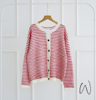 ELSA KNIT OUTER / CARDIGAN STRIPES IMPORT