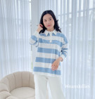 EMOLA TOP / ATASAN KAOS STRIPES BASIC