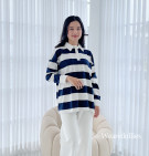 EMOLA TOP / ATASAN KAOS STRIPES BASIC