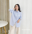 EVERLY SHIRT / KEMEJA WANITA STRIPES BASIC