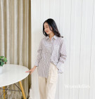 EVERLY SHIRT / KEMEJA WANITA STRIPES BASIC