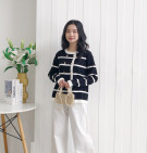 FAHIRA KNIT TOP / ATASAN KNIT DUA KANCING