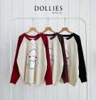 FETY TOP / ATASAN RAJUT RIBB SABLON RABBIT