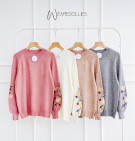 FIOLA KNIT SWEATER / SWEATER BORDIR