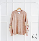 FIOLA KNIT SWEATER / SWEATER BORDIR