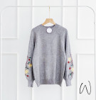 FIOLA KNIT SWEATER / SWEATER BORDIR