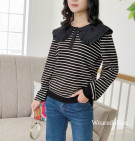 FLORI TOP / ATASAN KNIT KERAH KATUN