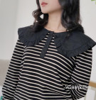 FLORI TOP / ATASAN KNIT KERAH KATUN