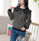 FLORI TOP / ATASAN KNIT KERAH KATUN