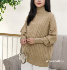 FOXY KNIT BLOUSE / KNIT BLOUSE OVERSIZE