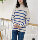 GARDENIA KNIT SWEATER / SWEATER KNIT MOTIF STRIPES