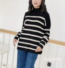 GARDENIA KNIT SWEATER / SWEATER KNIT MOTIF STRIPES