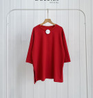 GEDA BOUSE / BLOUSE KAOS MERAH LENGAN 7/8