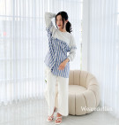 GENNA TOP / ATASAN BLOUSE KAOS MIX KATUN