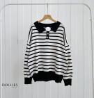 GHIO KNIT TOP / ATASAN STRIPES KNIT WANITA