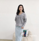 GIOLA KNIT TOP / ATASAN KNI WANITA KERAH LEBAR