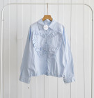 GIVE SHIRT / KEMEJA POLOS  MIX RUFFLE