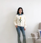 GLADIO SWEATER / SWEATER KERAH DENIM IMPORT