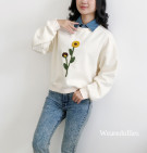 GLADIO SWEATER / SWEATER KERAH DENIM IMPORT