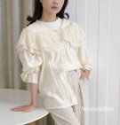 GLORIA TOP / ATASAN KERAH RUFFLE IMPORT