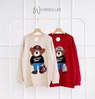 HACHI KNIT SWEATER / SWEATER MOTIF BEAR