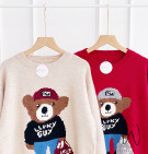 HACHI KNIT SWEATER / SWEATER MOTIF BEAR