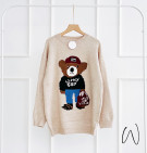 HACHI KNIT SWEATER / SWEATER MOTIF BEAR