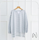 HANZI STRIPES BLOUSE / ATASAN OVERSIZE