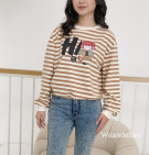 HI TRY TOP / STRIPES KNIT SABLON