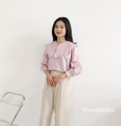 HILIANA SHIRT / KEMEJA OVERSIZE KERAH SAILOR