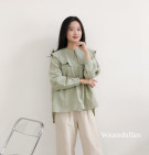 HILIANA SHIRT / KEMEJA OVERSIZE KERAH SAILOR