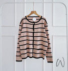 ISLAN OUTER / ATASAN CARDIGAN KNIT MOTIF STRIPES