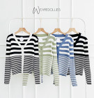 JAVAS STRIPES OUTER / CARDIGAN KNIT